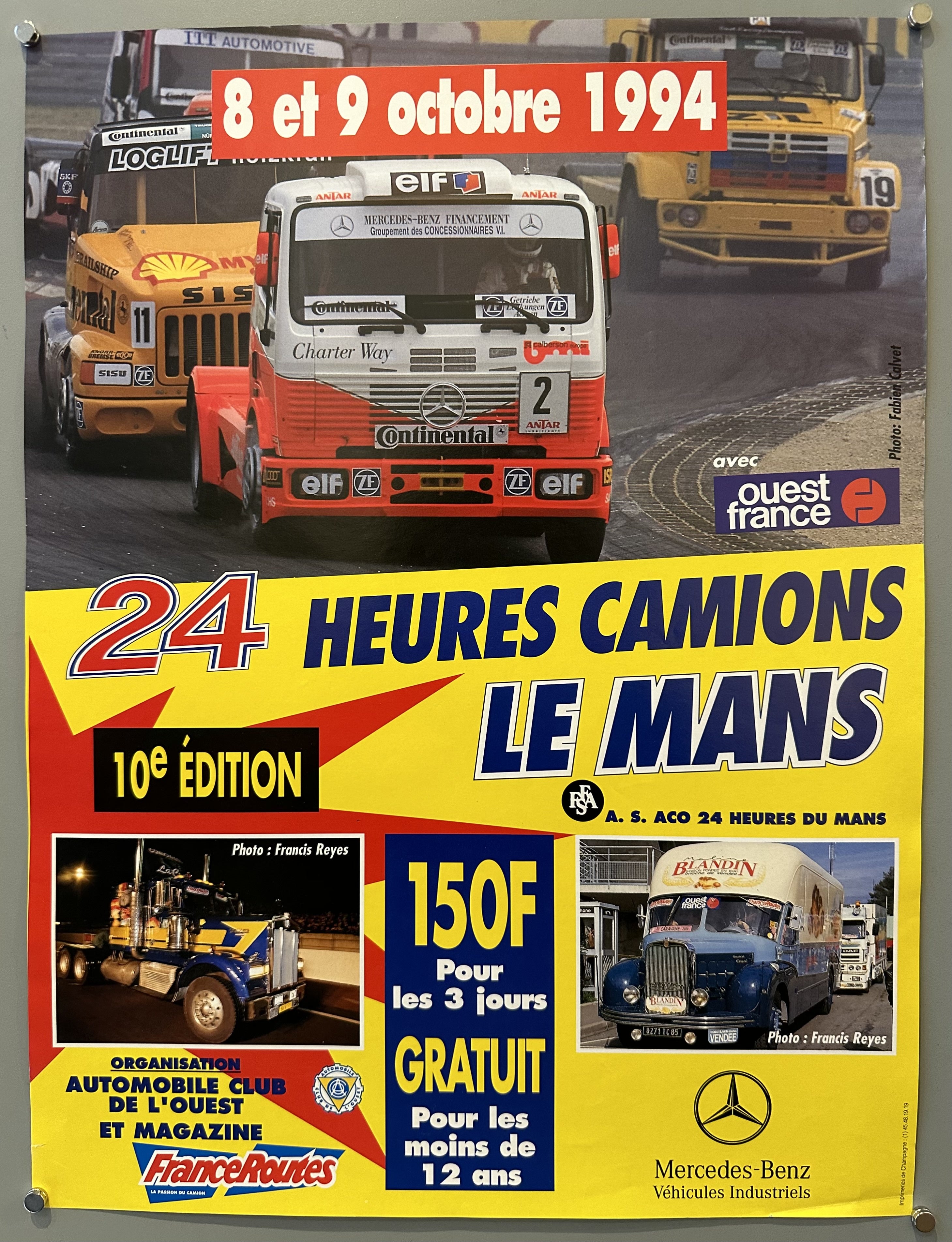 24 Heures Camions Le Mans 1994 Poster #1