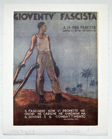 Link to Gioventu Fascista Magazine - July 1931, Vol. 18Italy, 1931 Product