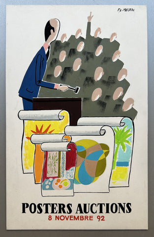 Link to Posters Auctions Fix-Masseau Original Artwork #2France, 1992 Product