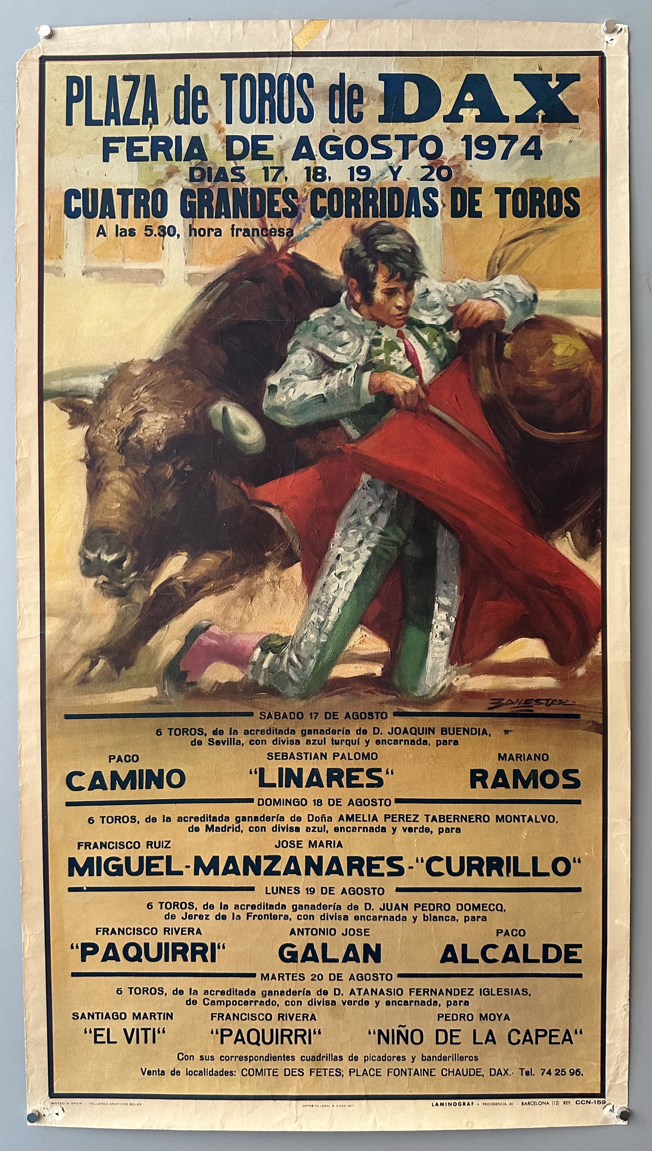 Plaza de Toros de Dax Poster