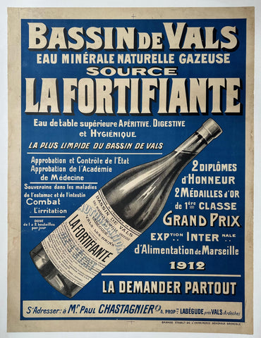 Link to  Bassin de Vals eau Minérale Naturelle Gazeuse Source PosterFrance, c. 1912  Product