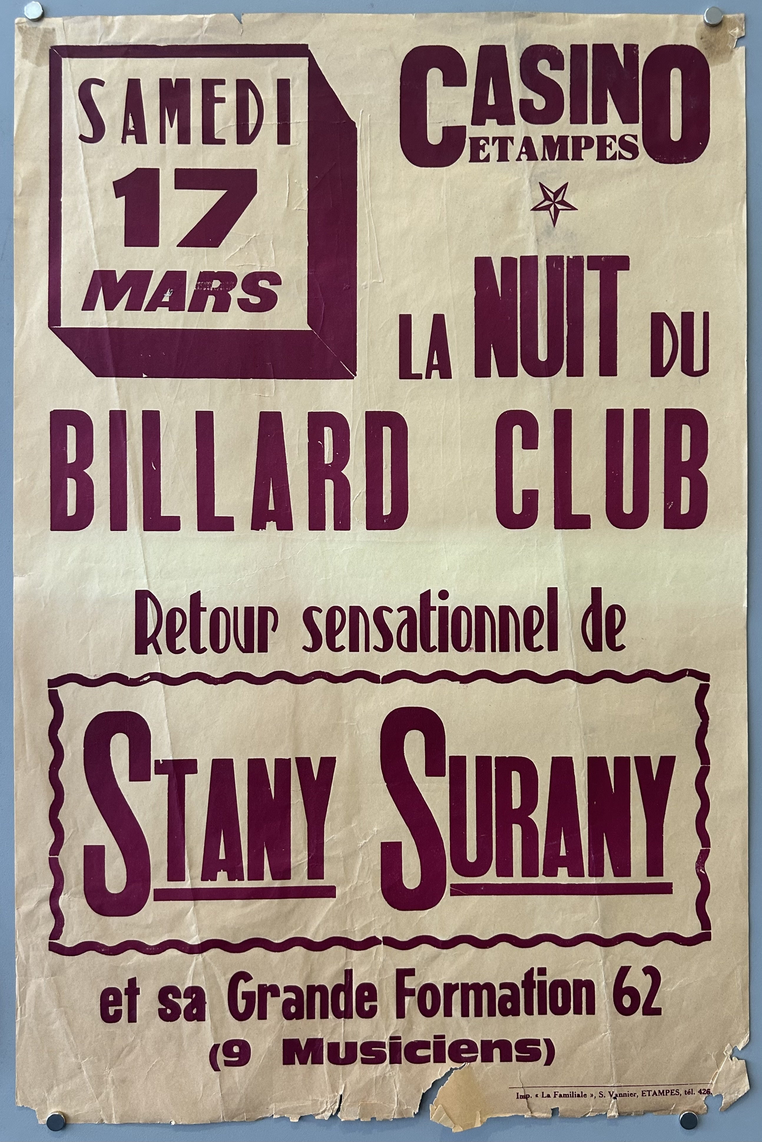 maroon text