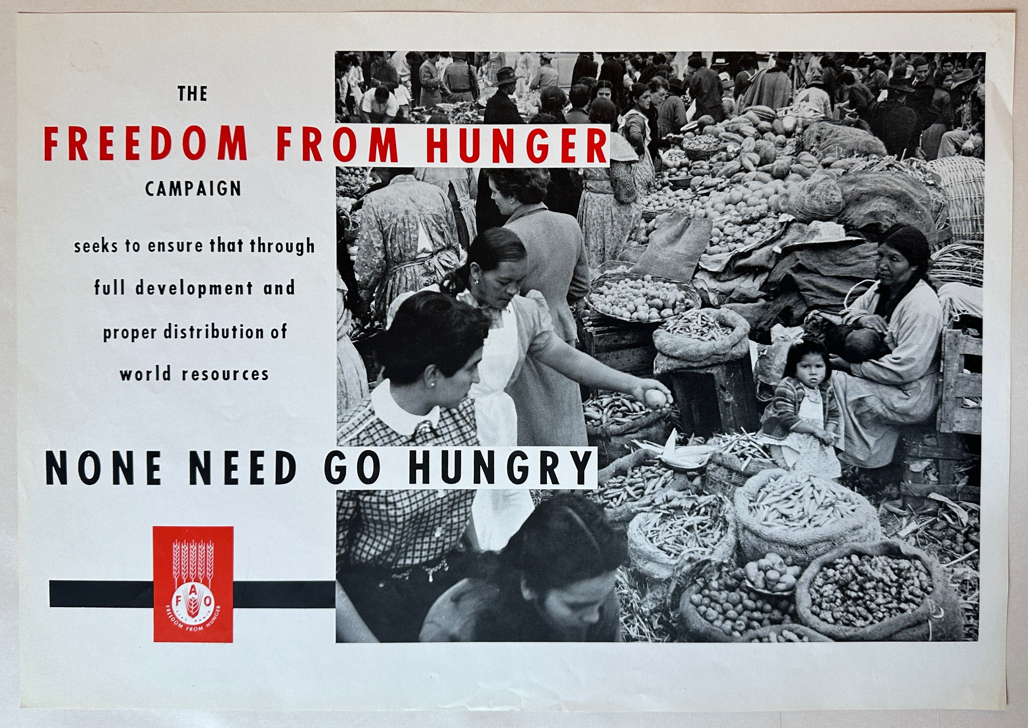Freedom From Hunger Campaign Poster