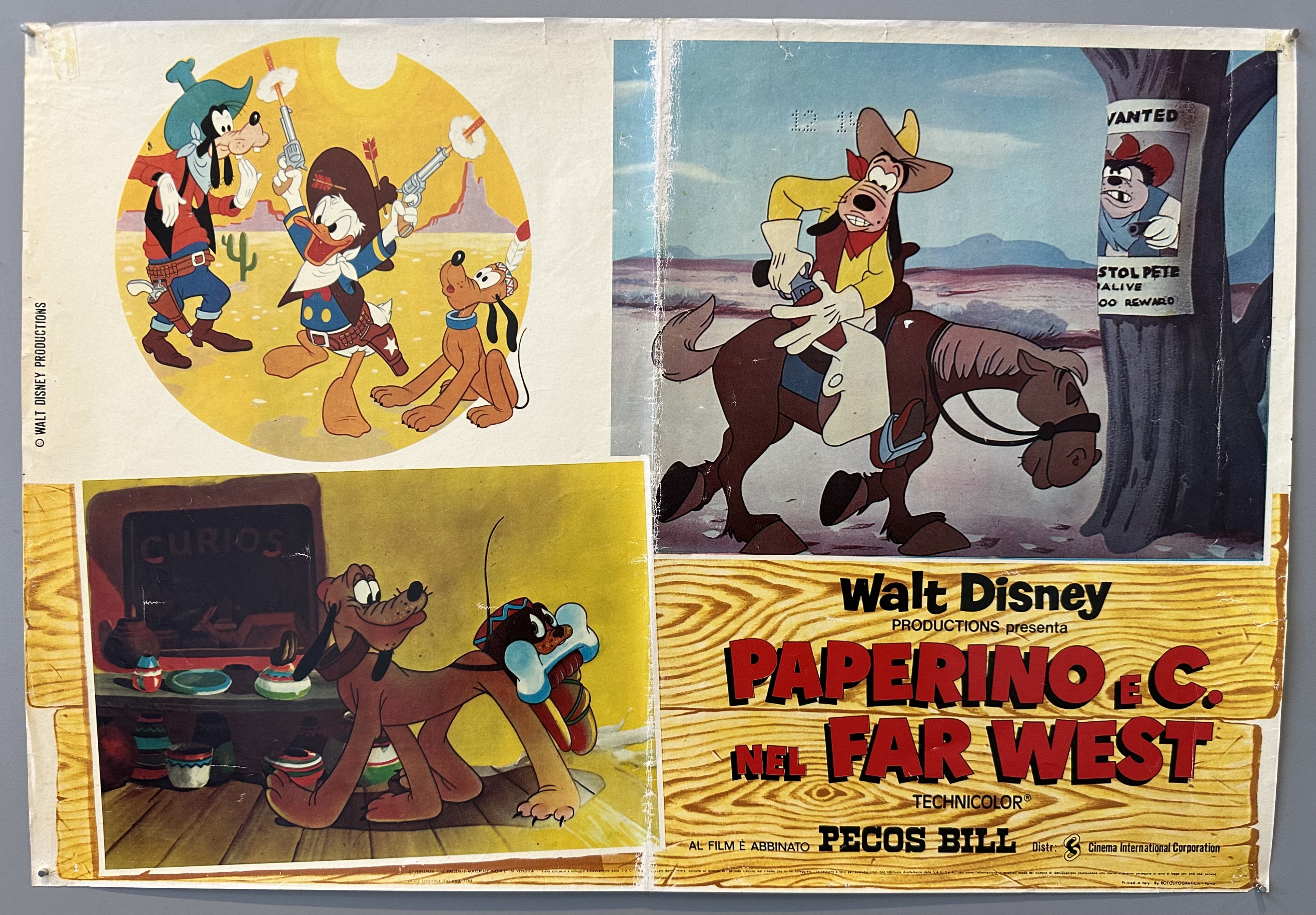 Paperino e C. Nel Far West Poster 4