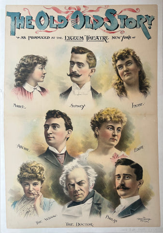 Link to  The Old Old Story Poster ✓U.S.A, c. 1885  Product