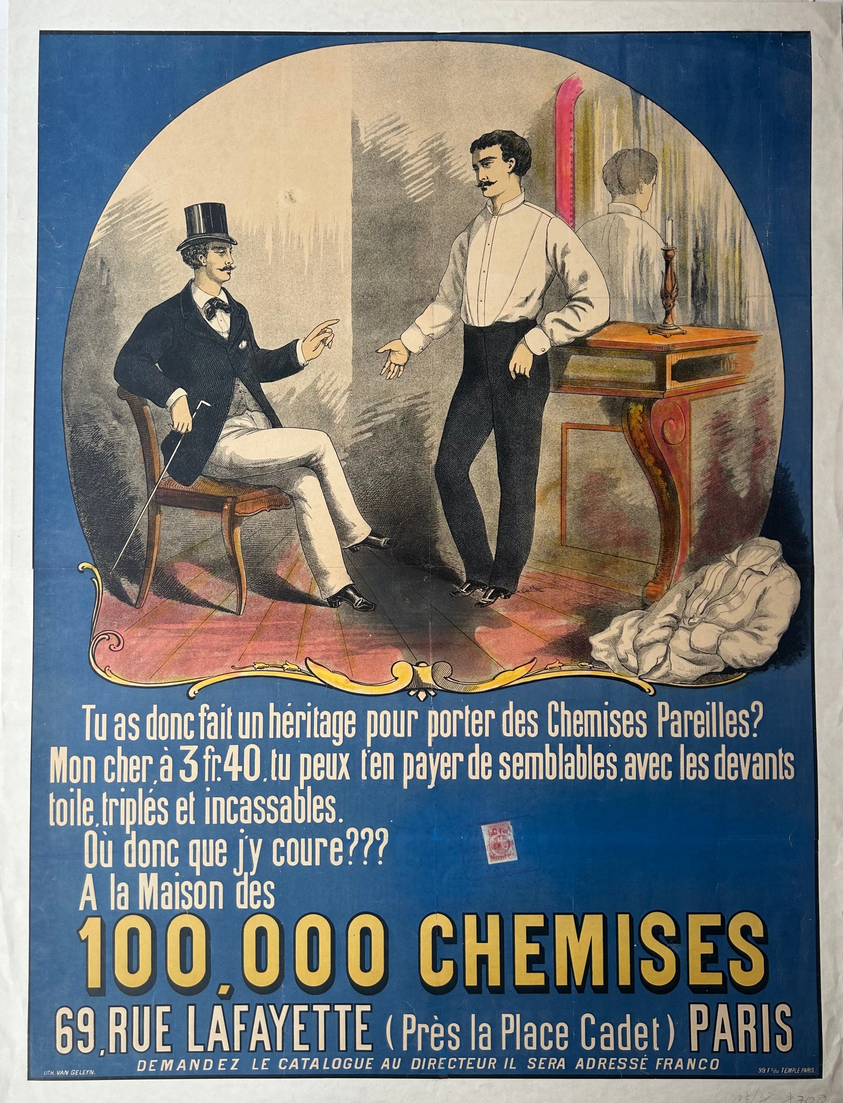 100,000 Chemises Poster ✓