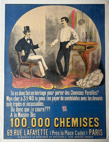 Link to  100,000 Chemises Poster ✓France, c.1895  Product