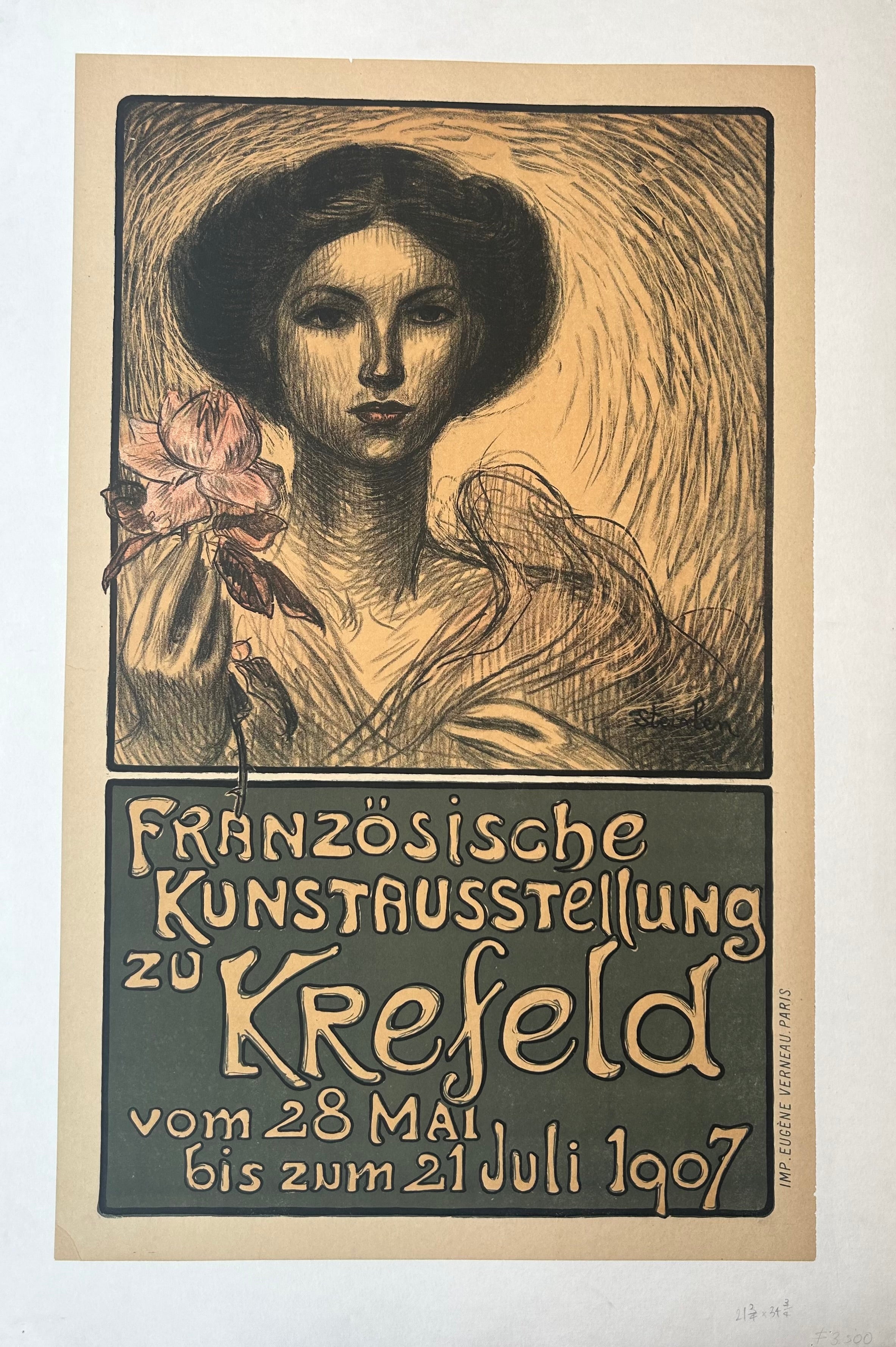 Französische Kunstausstellung zu Krefeld Poster ✓