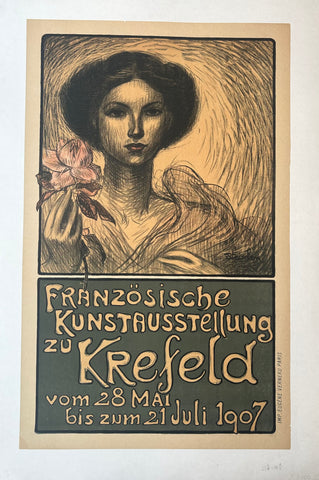Link to Französische Kunstausstellung zu Krefeld Poster ✓Germany, 1907 Product