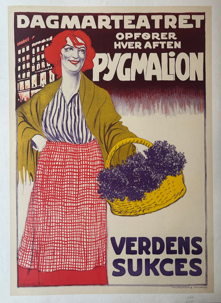 Vintage Signed Czech Film Poster Pygmalion for German Movie 70's Original Gift Idea Collector hotsell Female Director