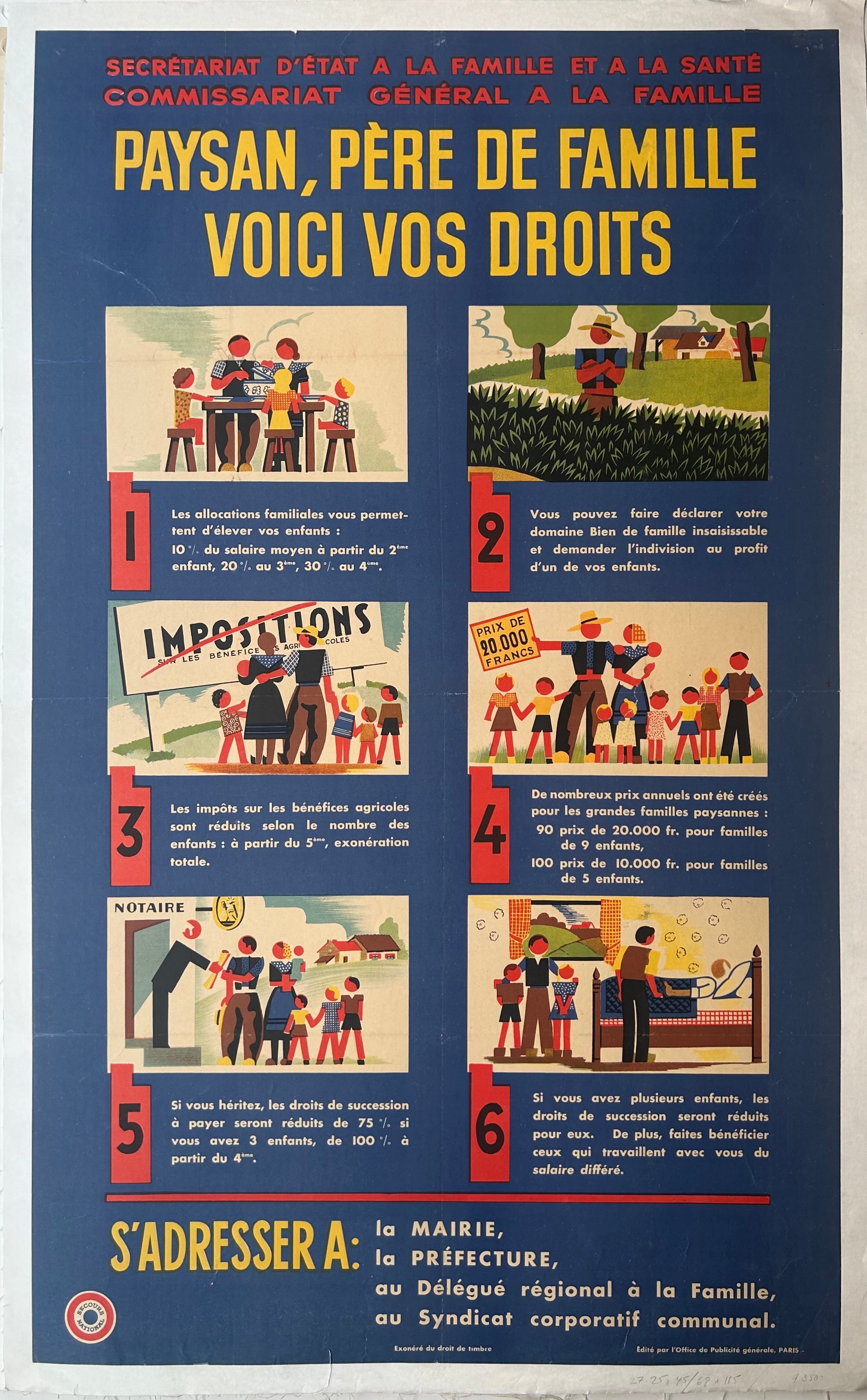 Paysan, Pere de Famille Poster ✓