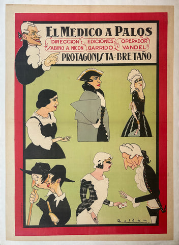 Link to  El Medico A Palos Poster ✓Spain, 1926  Product