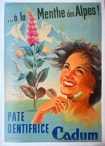 Link to  Pate Dentifrice Cadum Poster ✓France, c. 1950  Product