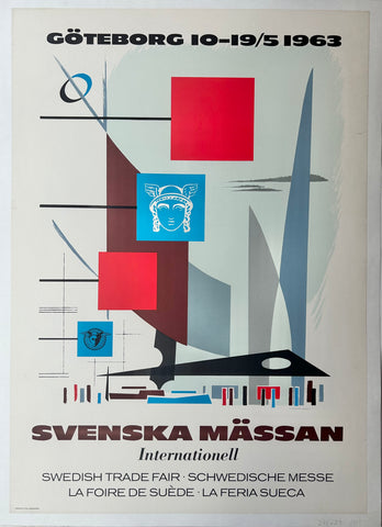Link to  Svenska Massan Poster ✓Sweden, 1963  Product