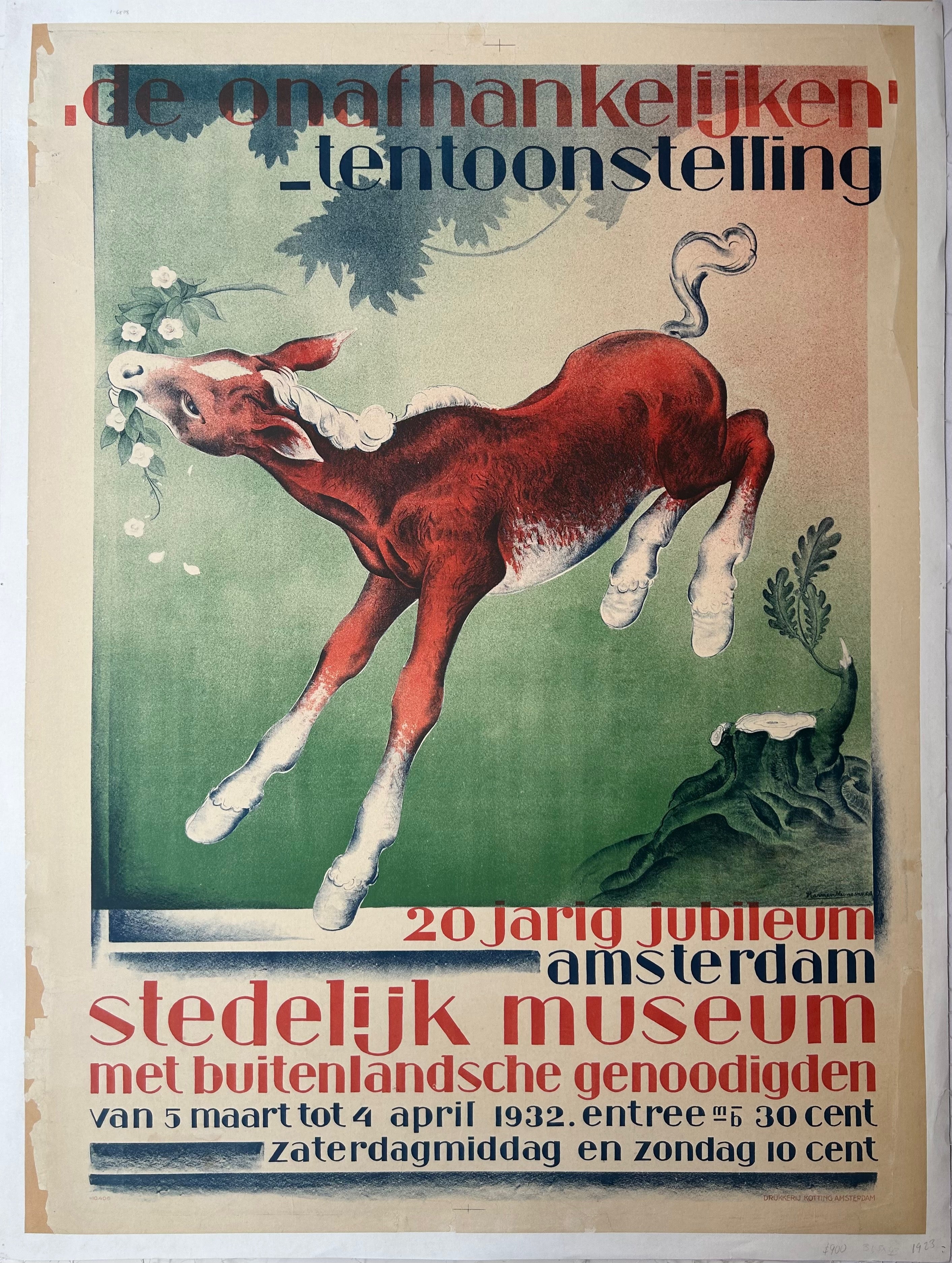 De Onafhankelijken Tentoonstelling Poster