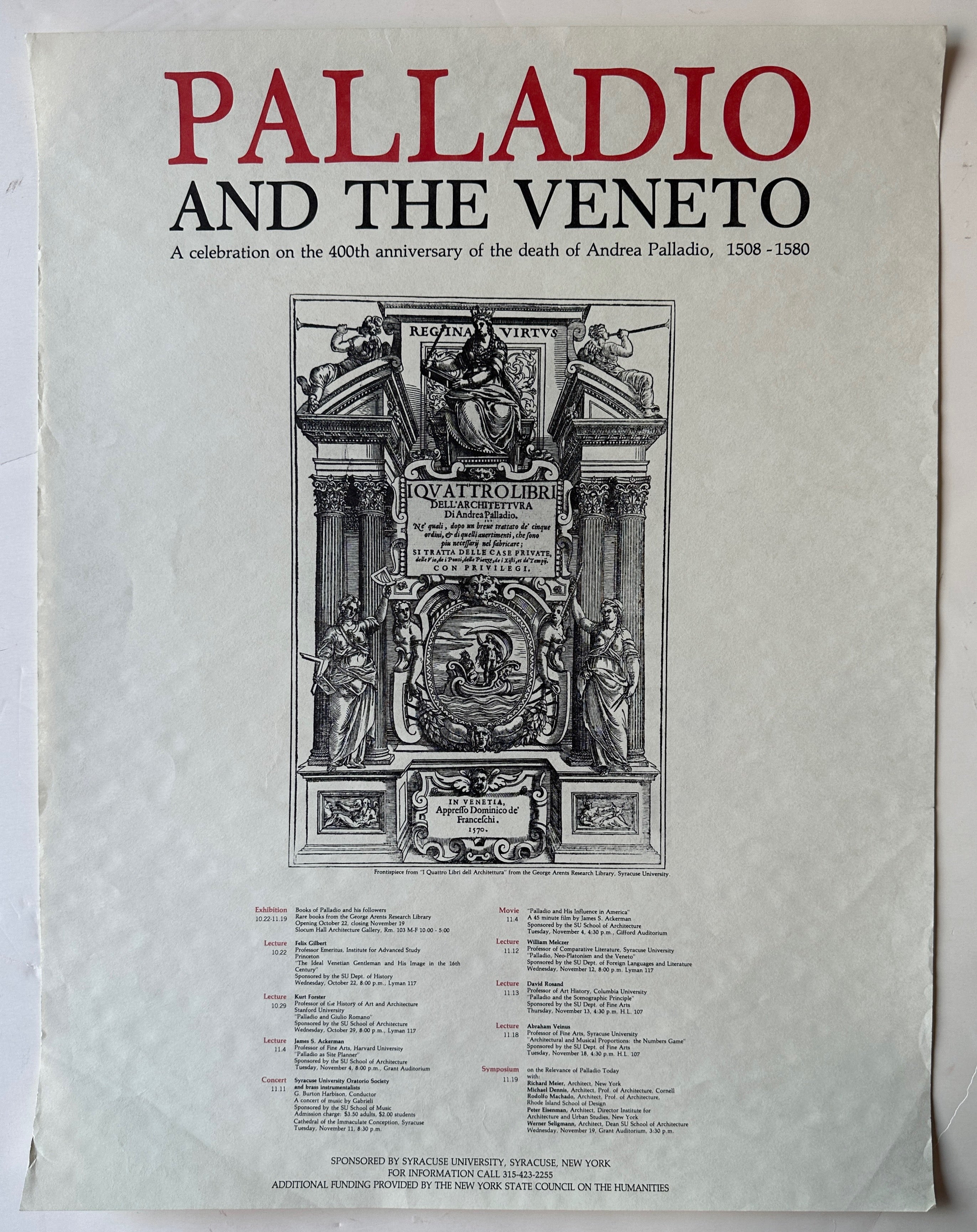 Palladio and the Veneto Poster