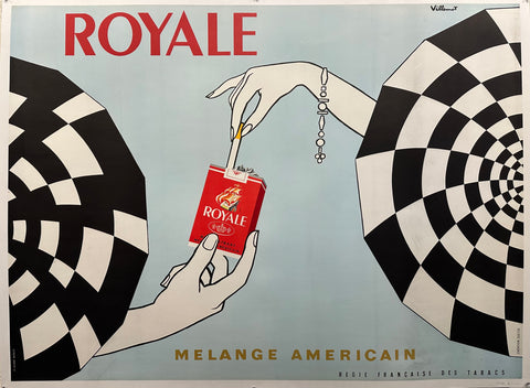 Villemot Royale Cigarettes Poster