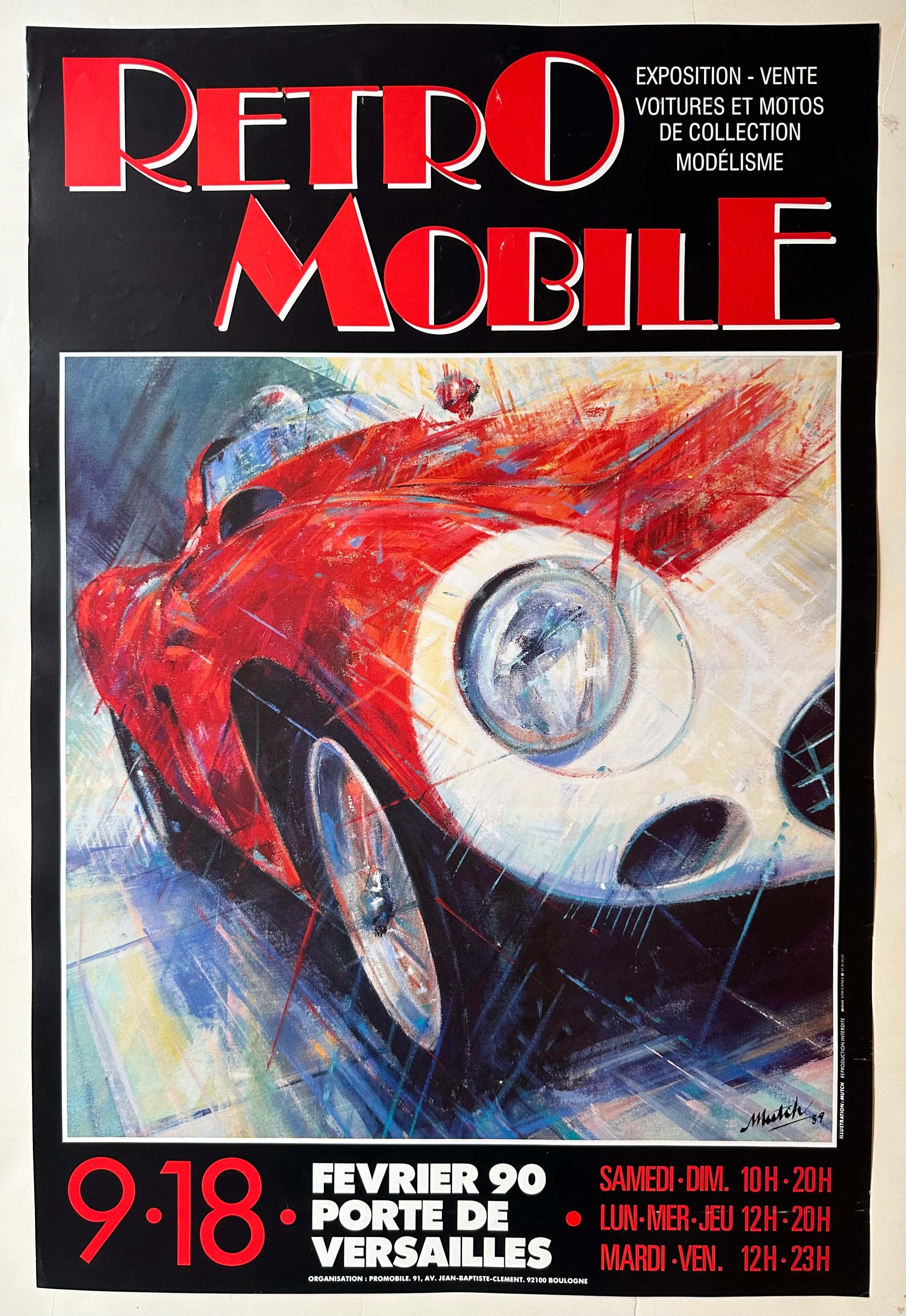 Retromobile 1990 Poster