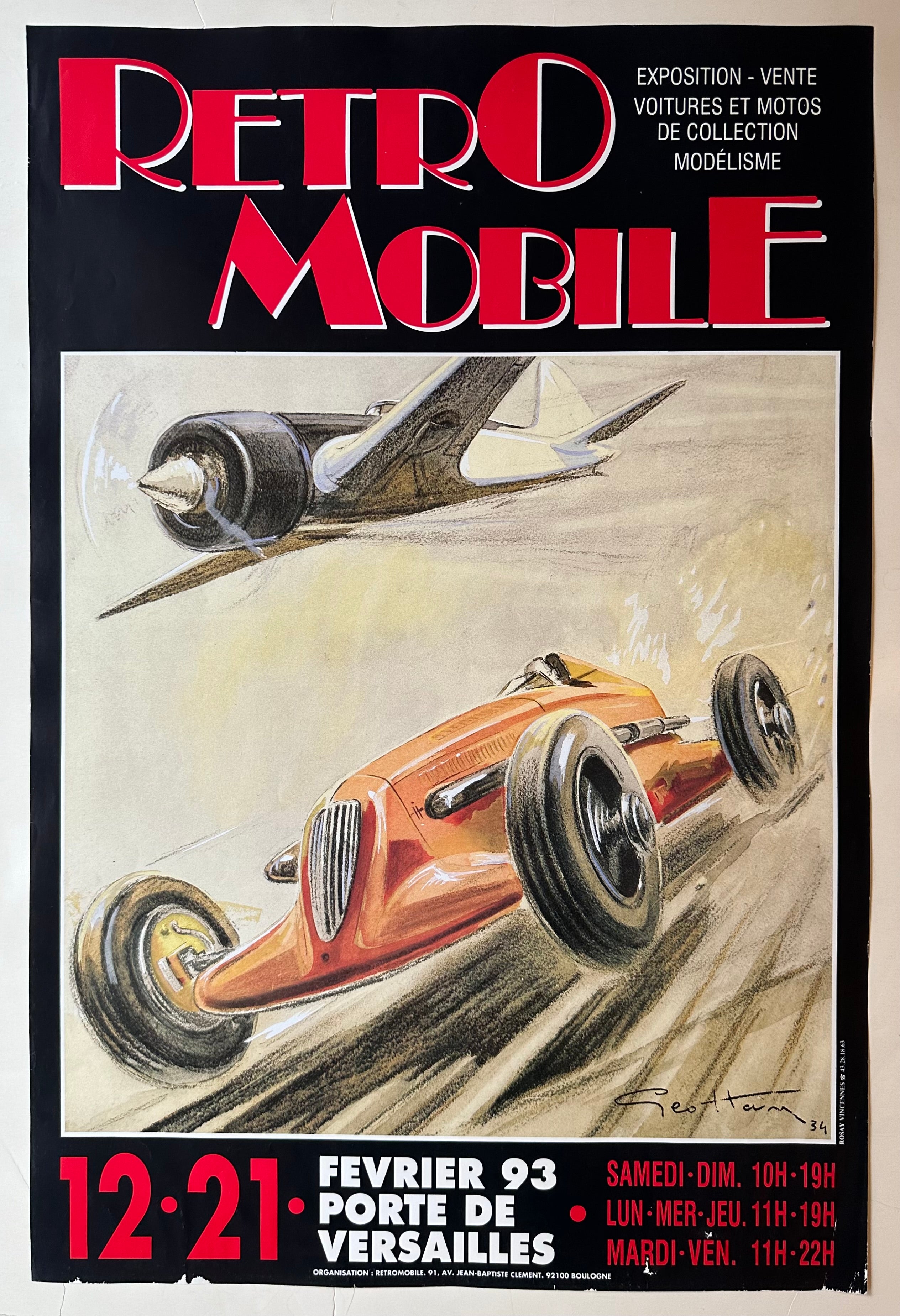 Retromobile 1993 Poster
