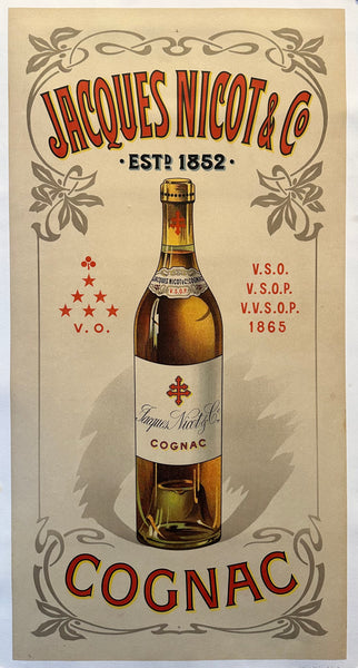Jacques Nicot & Co. Cognac Poster – Poster Museum