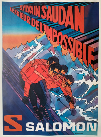 Link to  Sylvain Saudan Ski Poster ✓France, c. 1970  Product