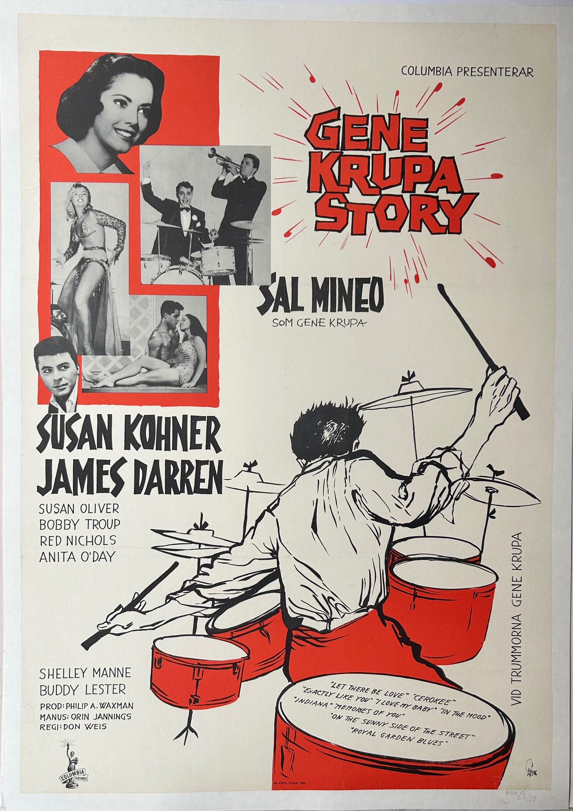 Gene Krupa Story Film Poster