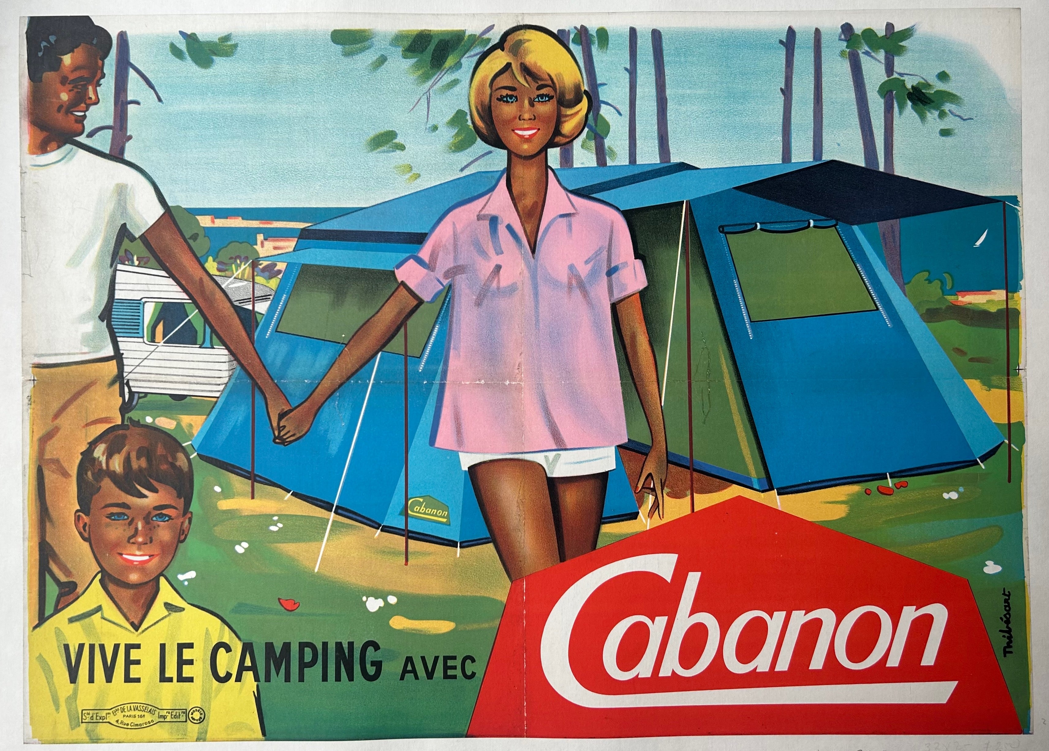Vive le Camping Avec Cabanon Poster