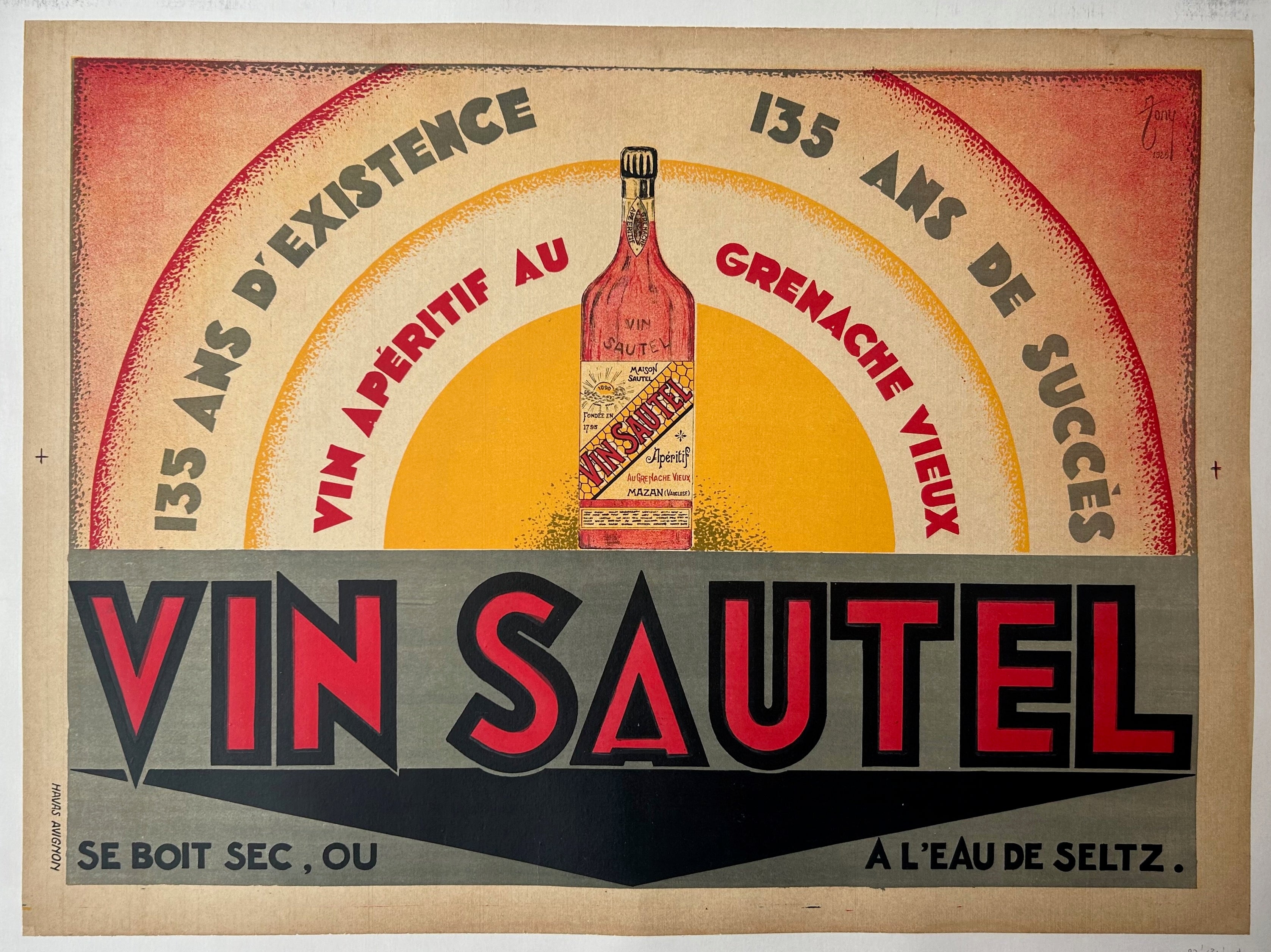 Vin Sautel Poster