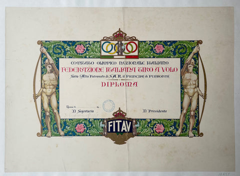 Link to  Federazione Italiana Tiro a Volo DiplomaItaly, c. 1925  Product