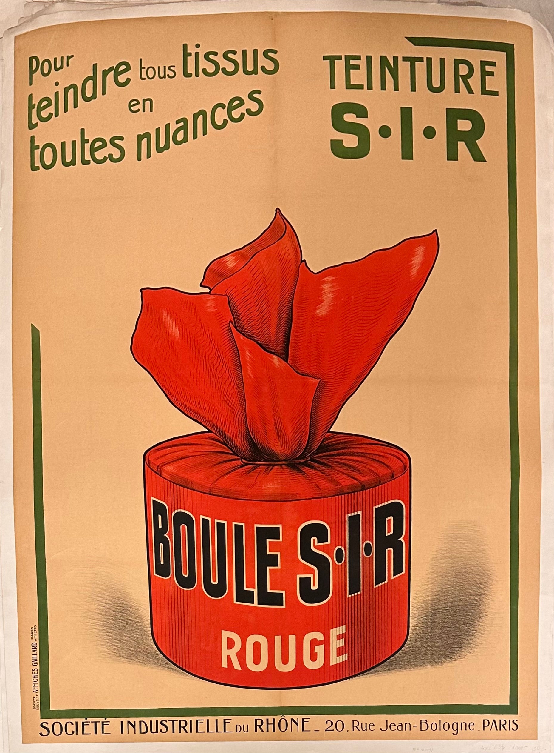 Boule Rouge S.I.R Rouge poster ✓