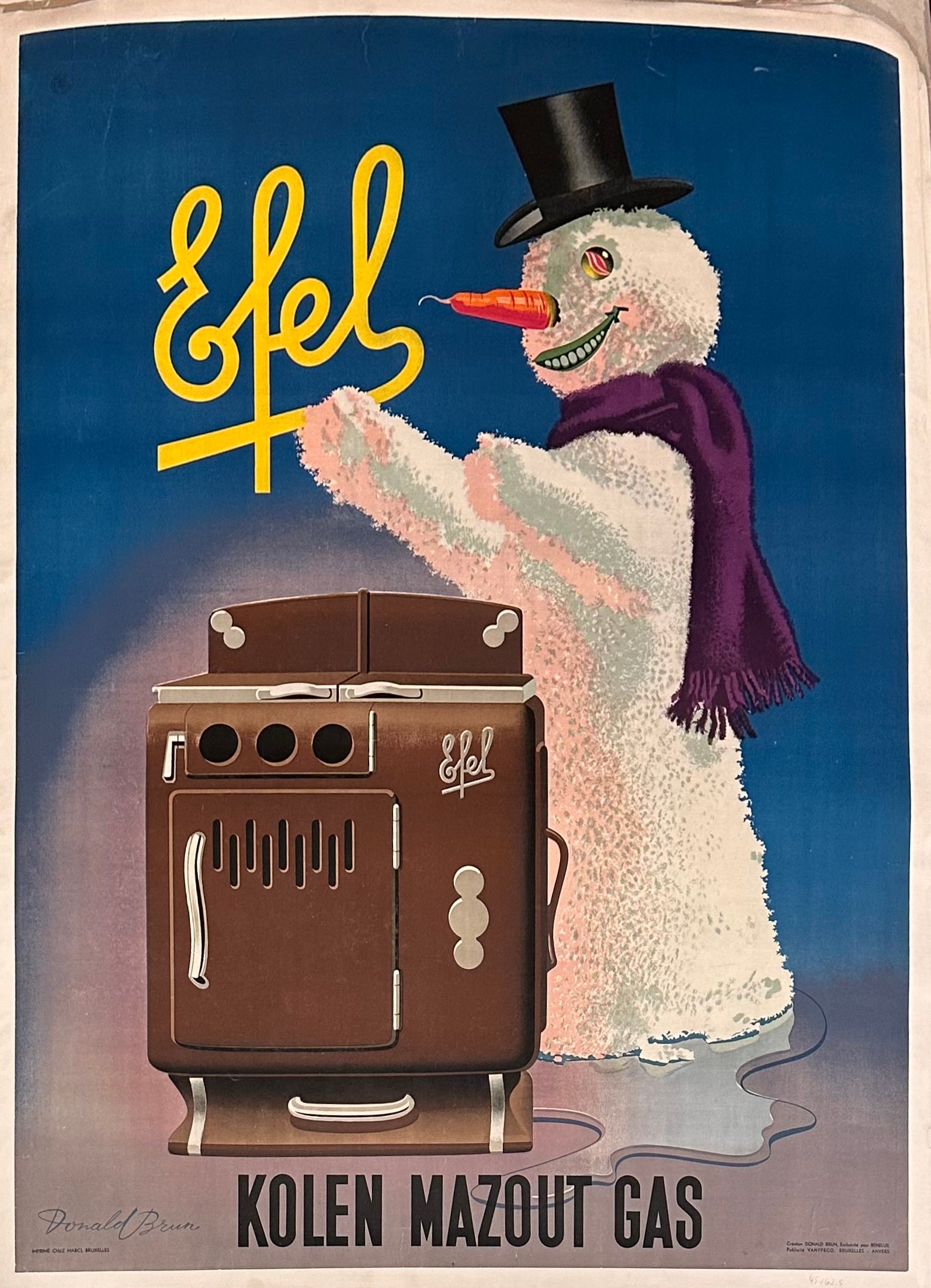 Kolen Mazout Gas poster ✓