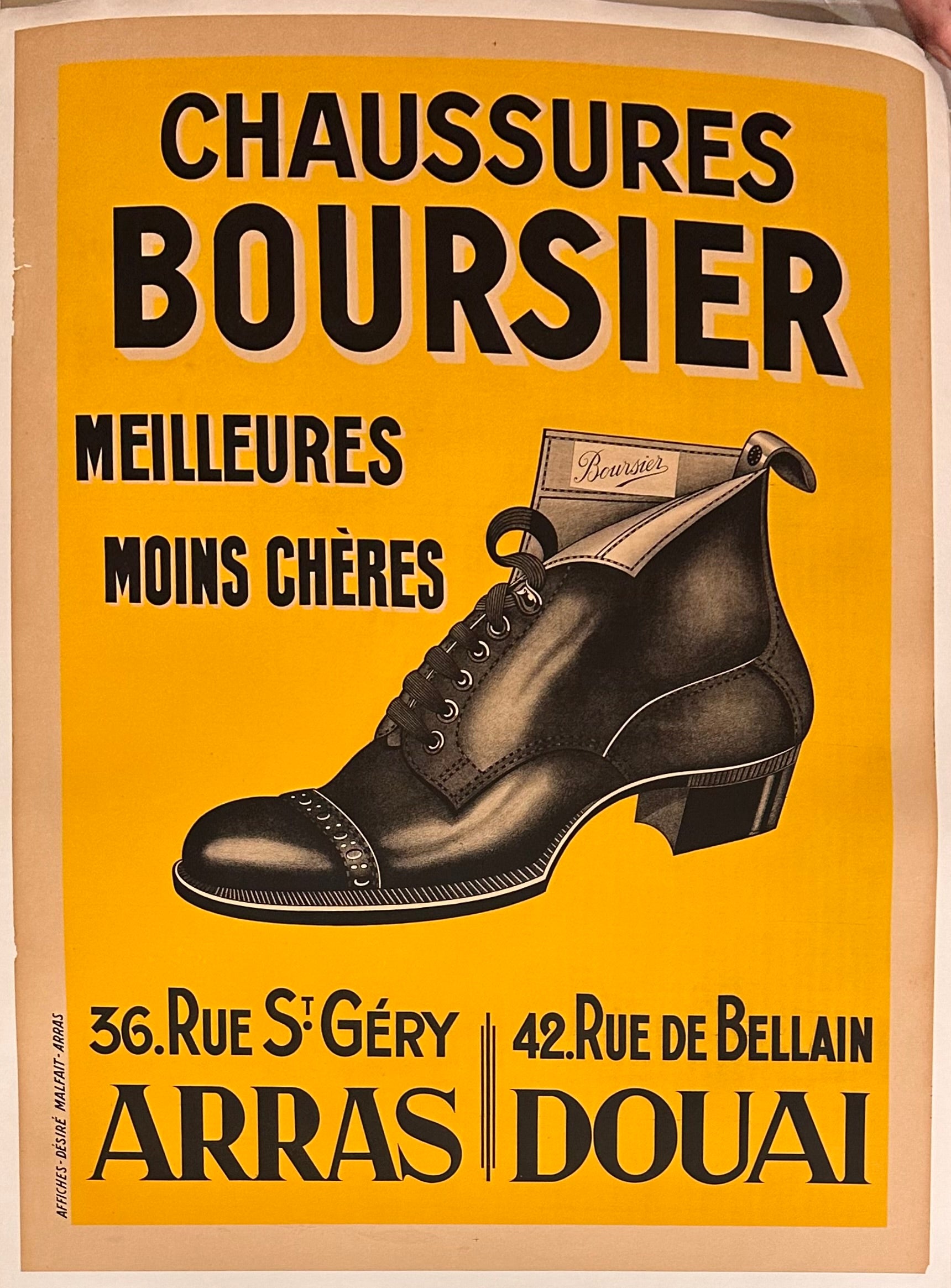 Boursier Chaussures poster ✓