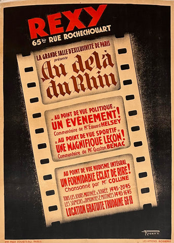Link to  Au Delà du Rhin Poster ✓Rogero  Product