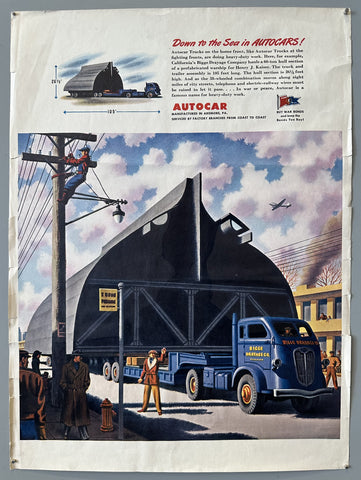 Link to Down to the Sea in Autocars! PosterUnited States, c. 1940s Product