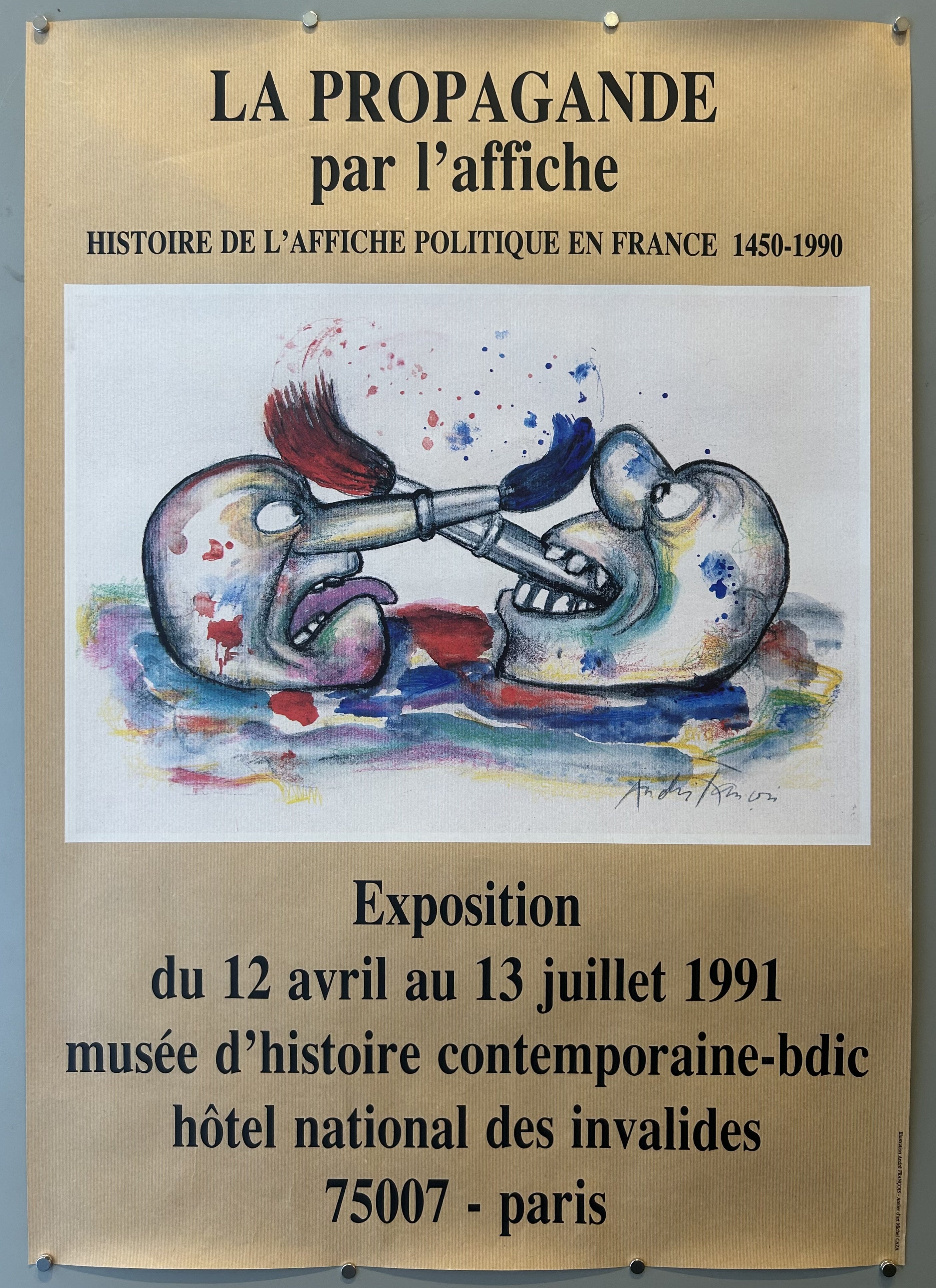 paintbrushes fighting