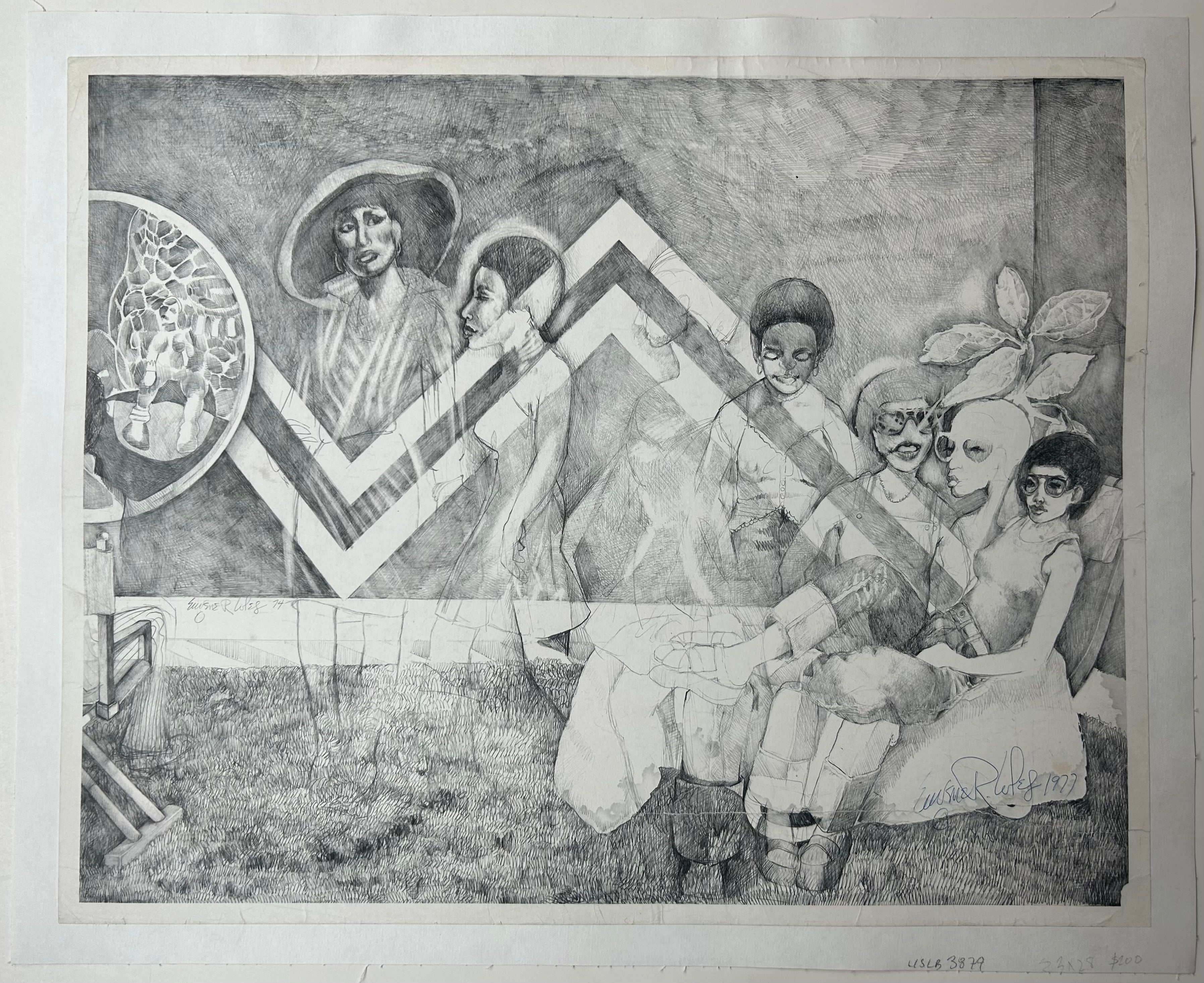 Black and White Salon Sketch