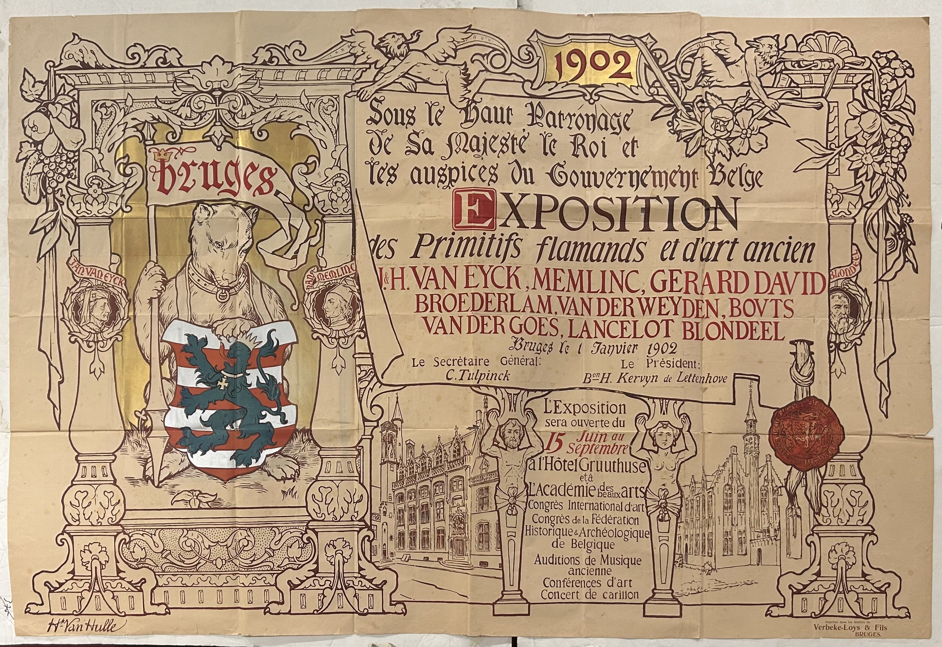 Included the International Congress of Arts and the Congress of the Historical and Archaeological Federation of Belgium.