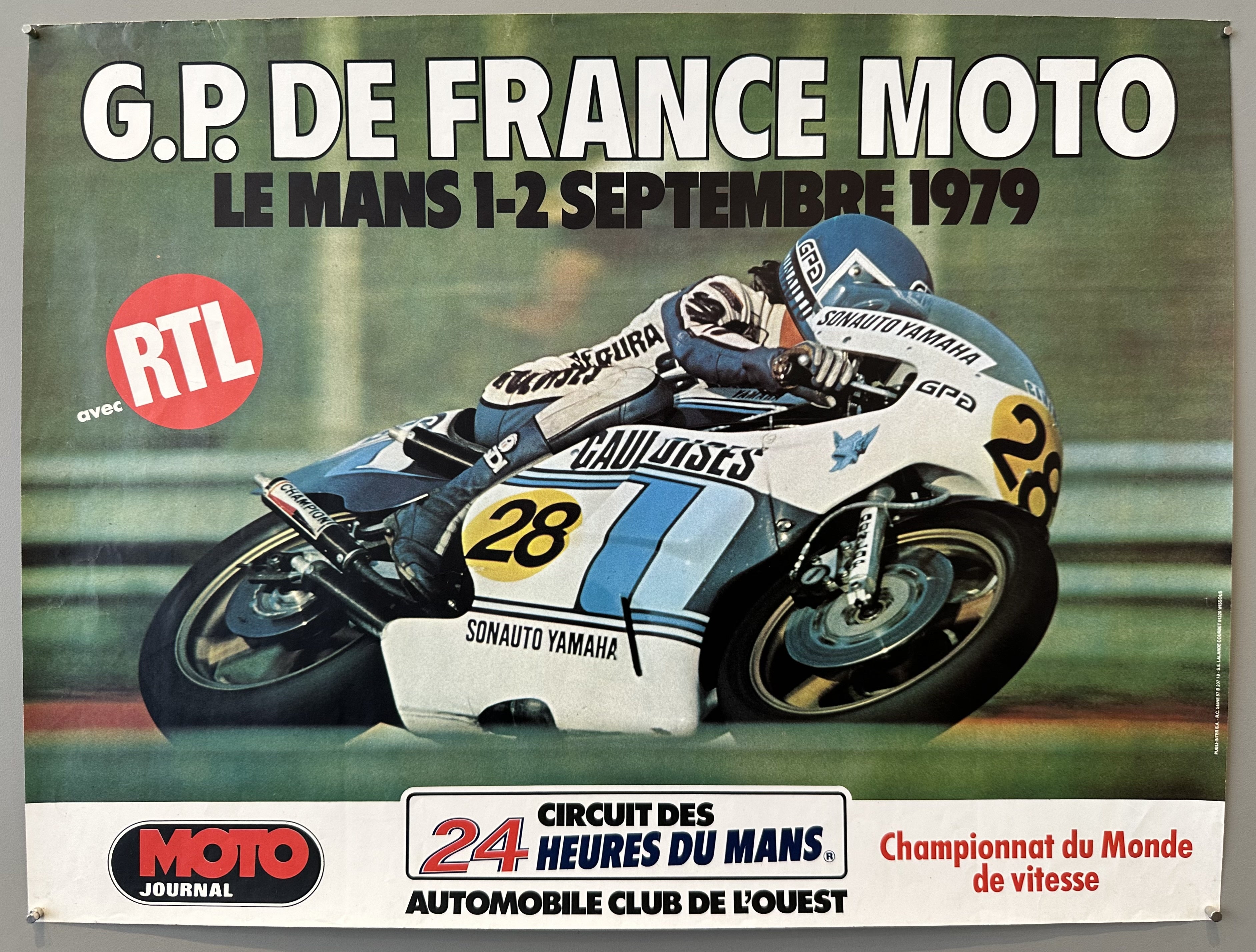 G.P. de France Moto 1979 Poster