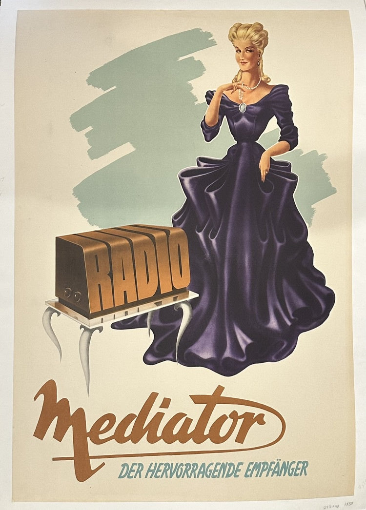 While the poster is identified as a German creation from approximately 1935, and details such as its dimensions and ID number (LBT-J-384) are provided by sources like the Poster Museum, the specific printer or artist responsible for its creation is not mentioned.