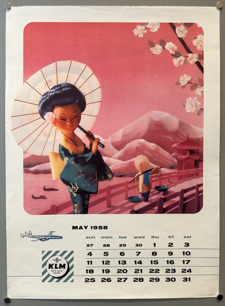 KLM Calendar 1958 – Poster Museum