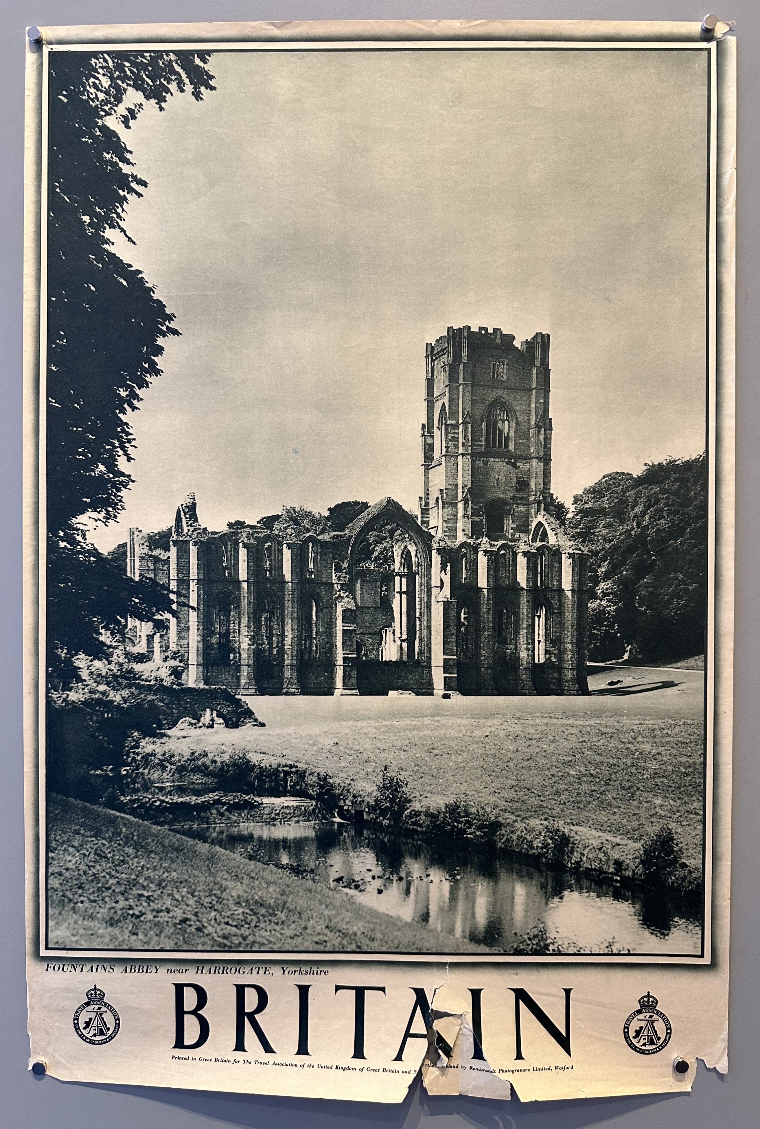 Britain: Fountains Abbey Harrogate Yorkshire