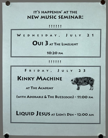 Link to  It's Happenin' At The New Music SeminarUSA, c. 1990s  Product