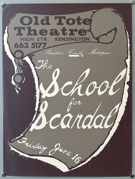 The School for Scandal Poster – Poster Museum