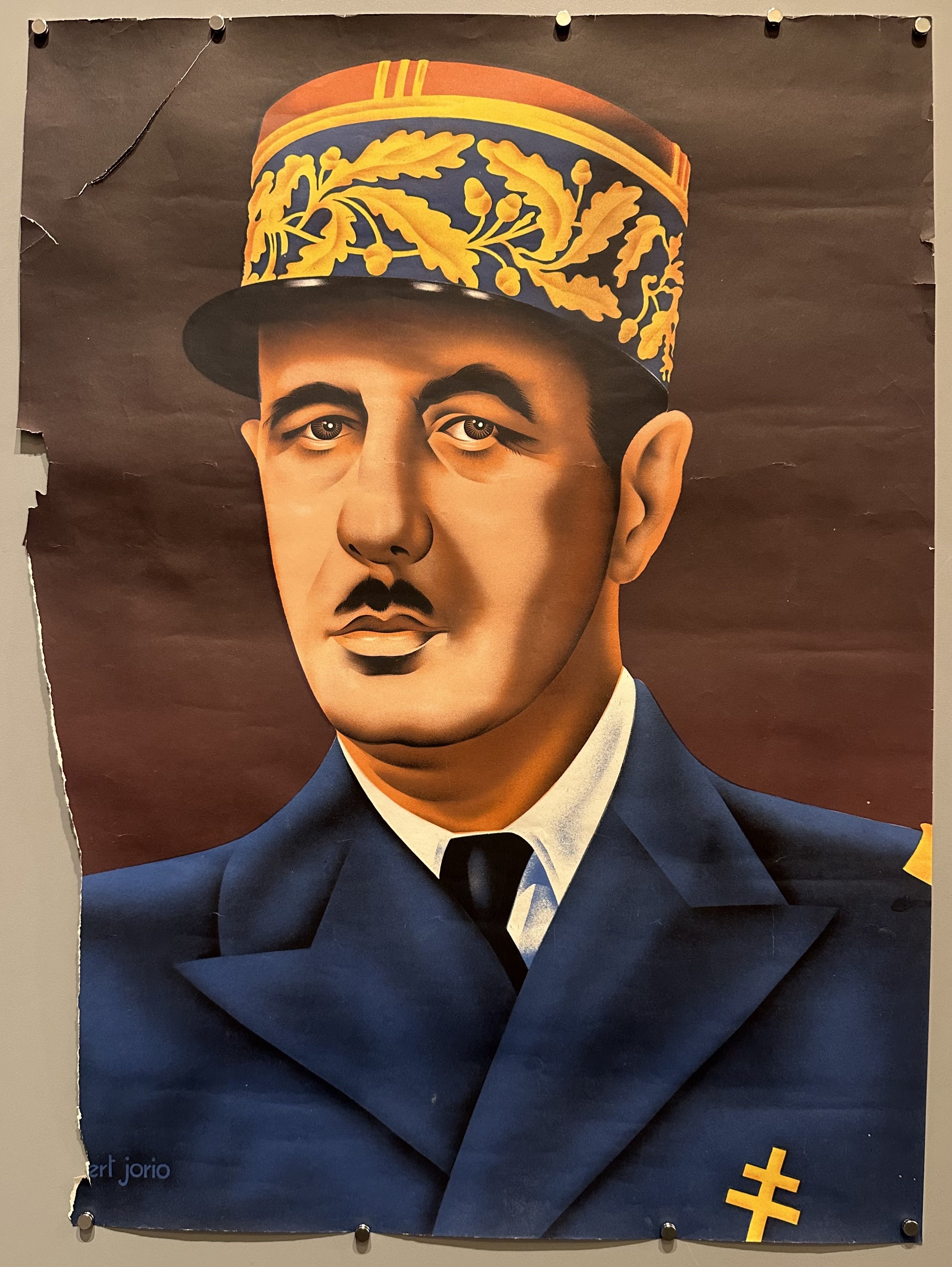 Portrait of French president Charles De Gaulle before his presidency.