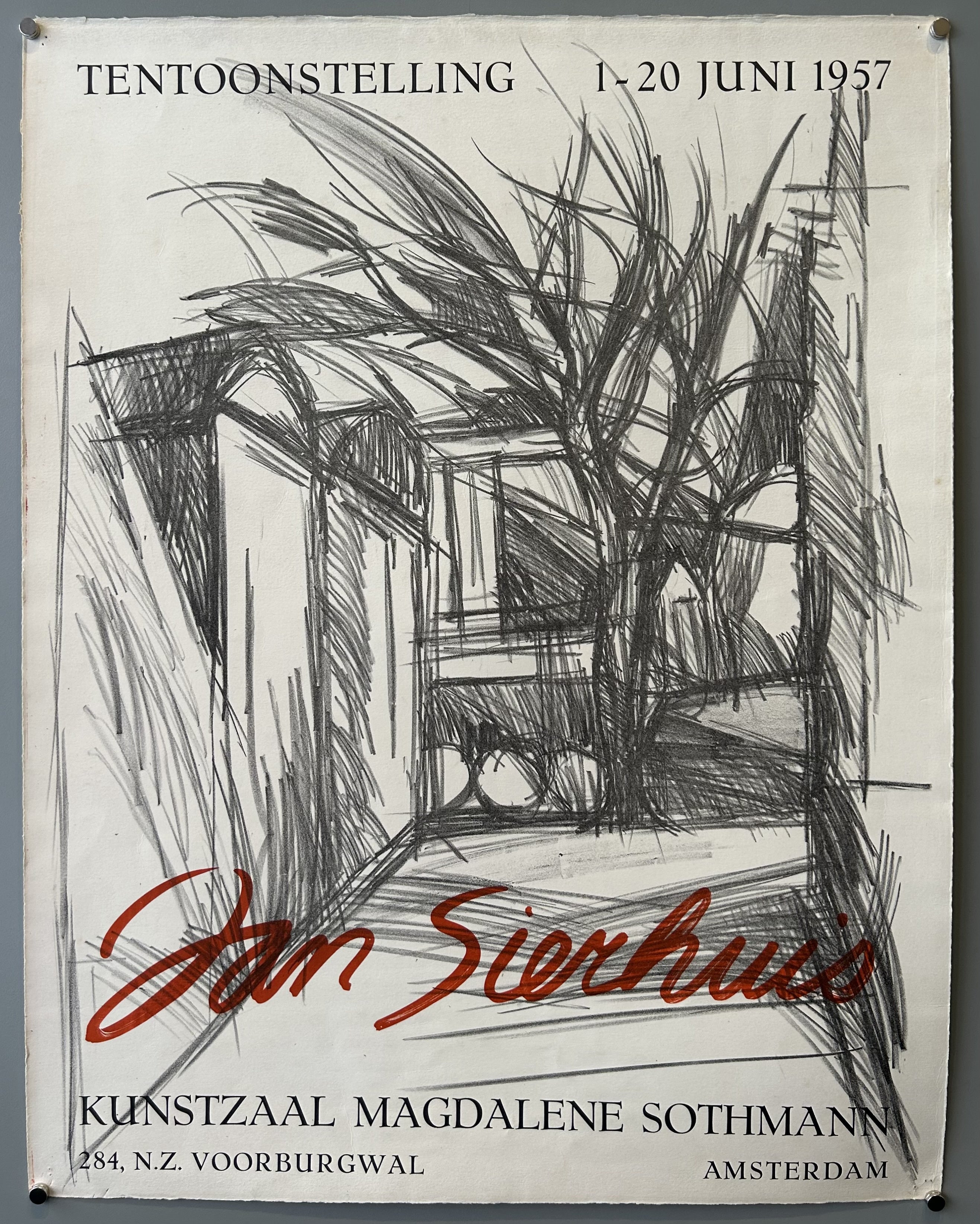 Jan Sierhuis Amsterdam Exhibition Poster