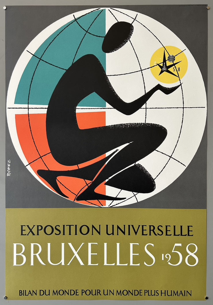 This was the eleventh World's Fair hosted by Belgium and the fifth in Brussels, attracting 41.5 million visitors. It was a significant post-war exposition focused on scientific progress, embodied by iconic structures like the Atomium, a giant model of an iron crystal unit cell.