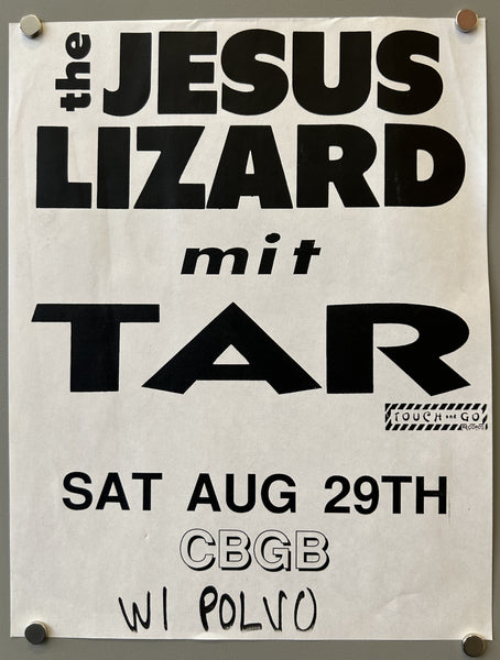 The Jesus Lizard mit Tar CBGB – Poster Museum