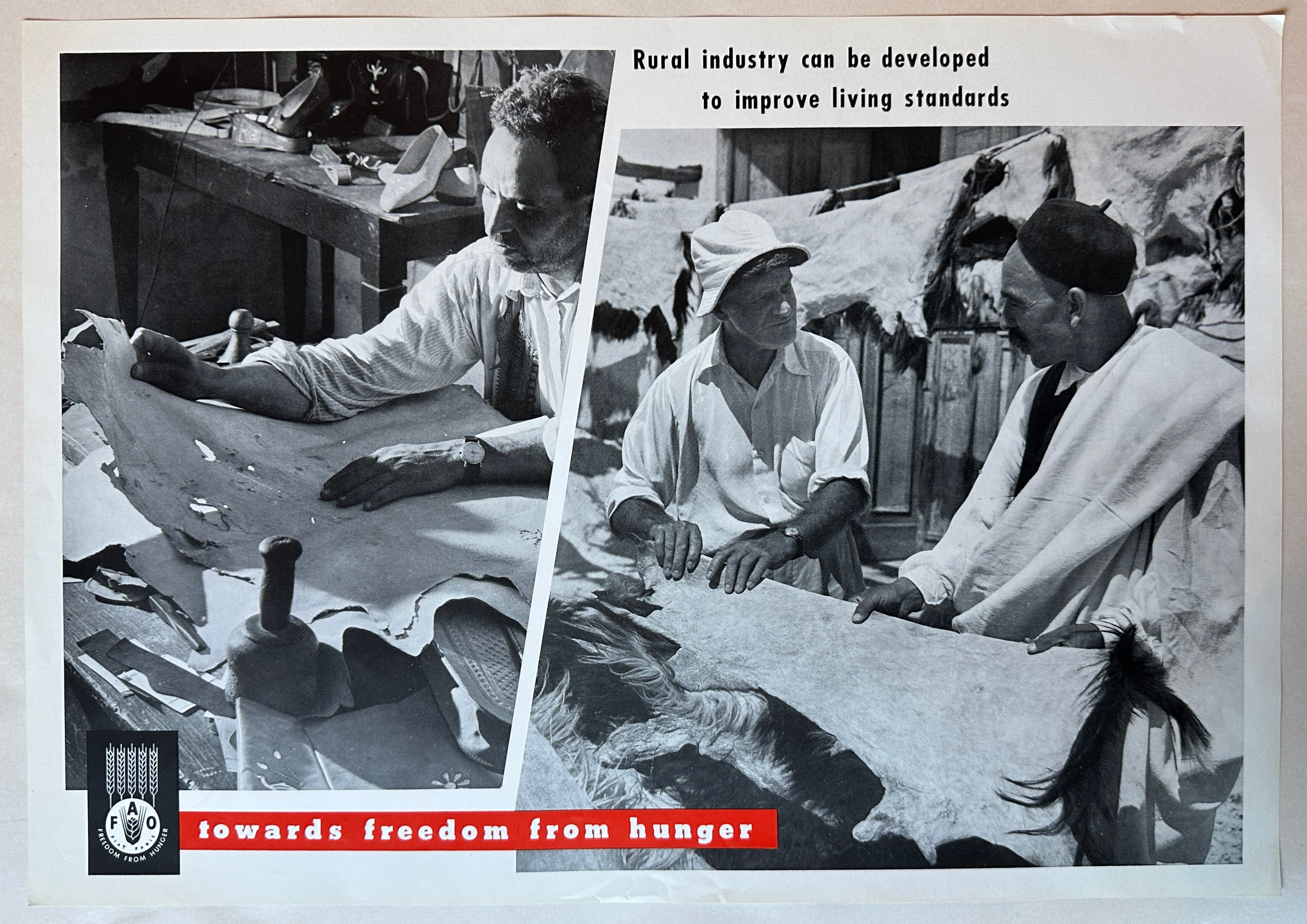Freedom From Hunger Rural Industry Poster