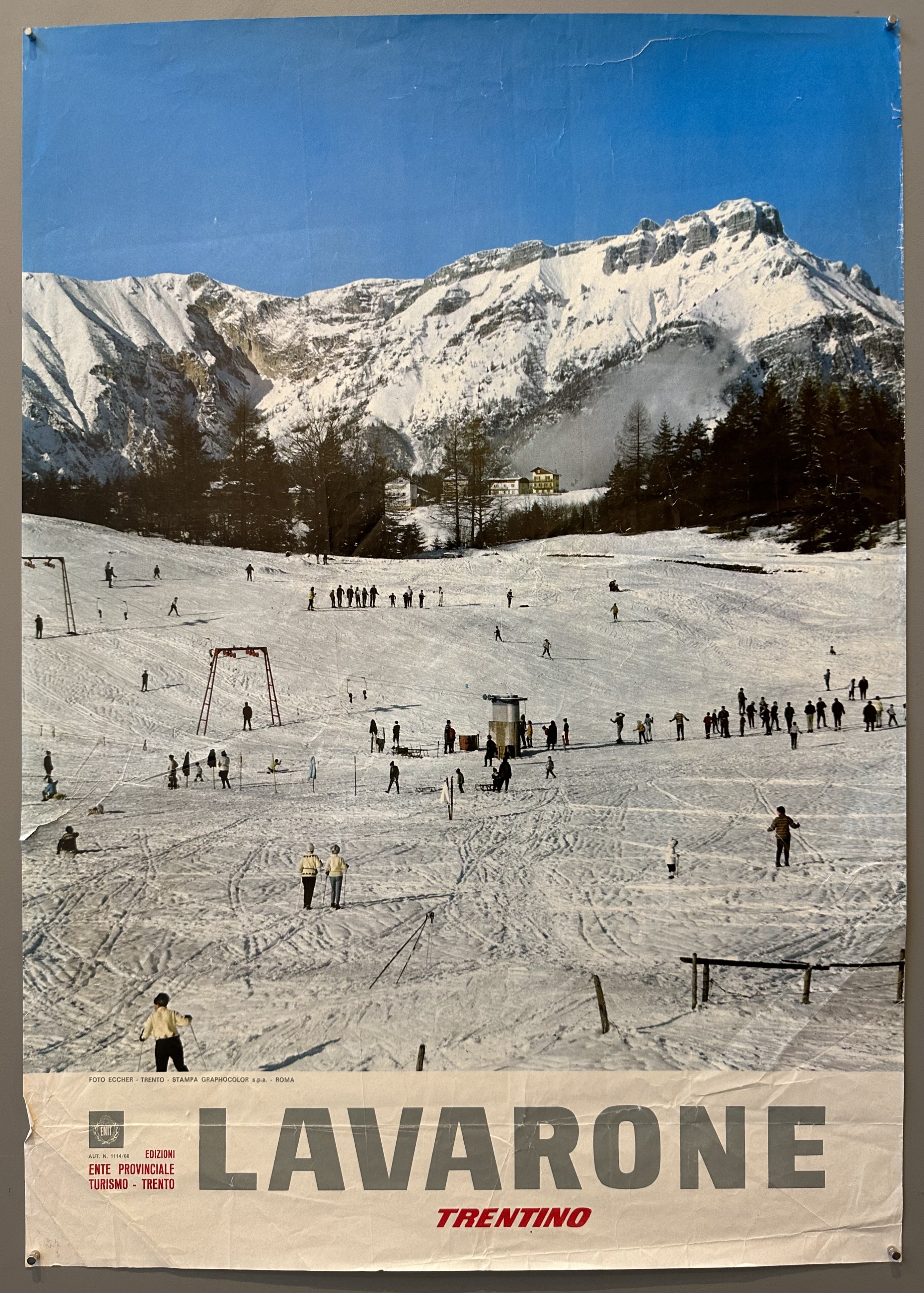 Skiers on a hill