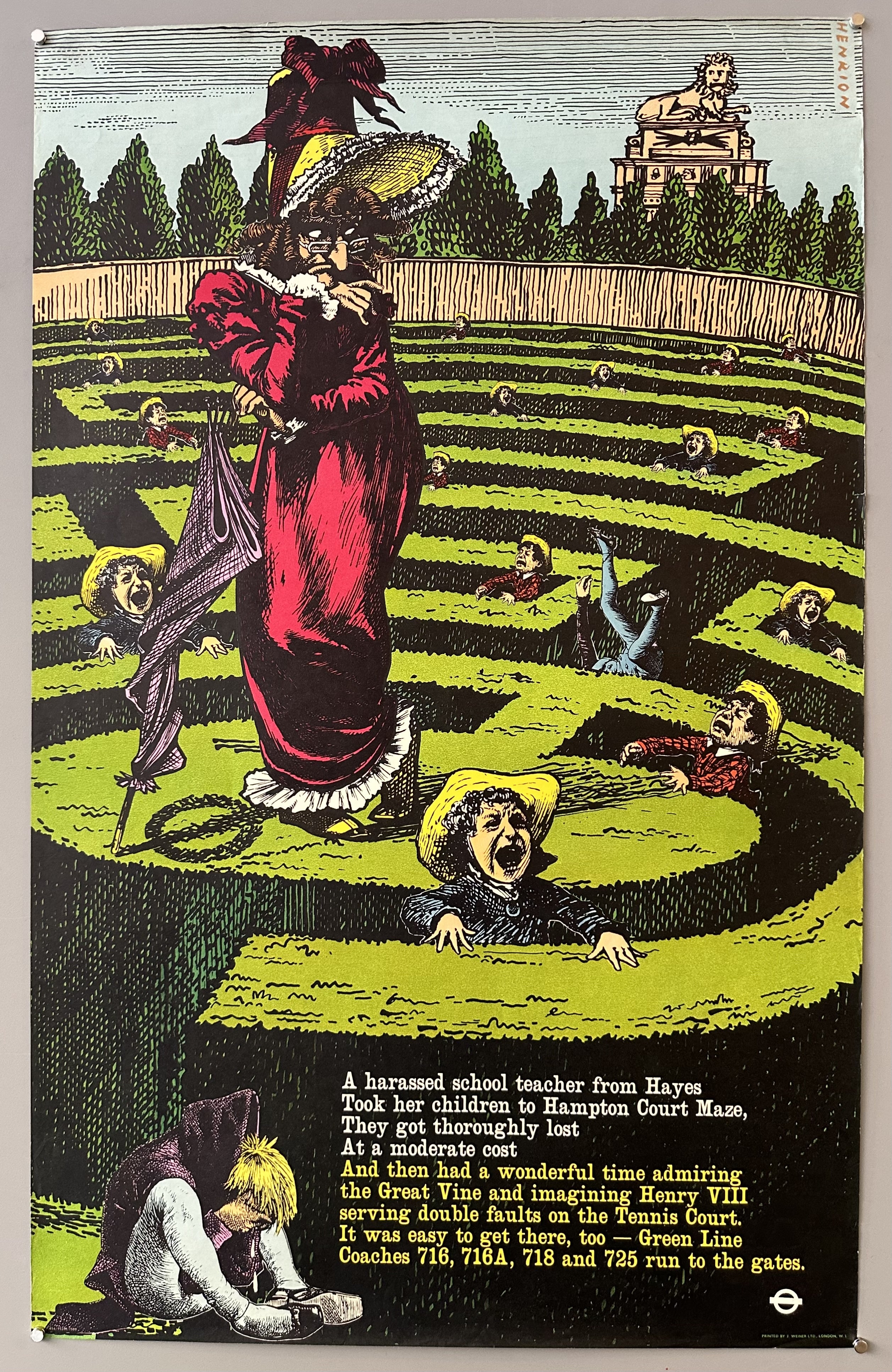 Hampton Court Maze Poster